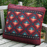 Kilim pattern in red