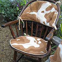 Pony needlepoint for CHAIR PADS