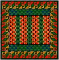 needlepoint kit in primary colors 