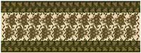 grape table top runner kit pattern in historic tapestry colors