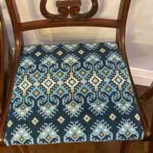 Kilim II needlepoint custom on chair