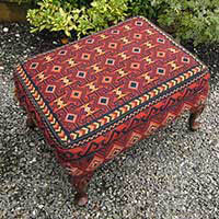 Balouch custom stool cover needlepoint kit