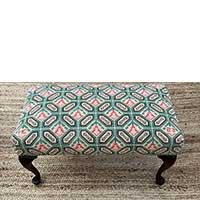 Turin custom upholstery on bench